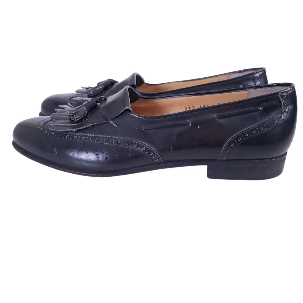 Salvatore Ferragamo Black LUCUS Kiltie IRREGULAR SIZES Loafers Shoes Size 9.5 10